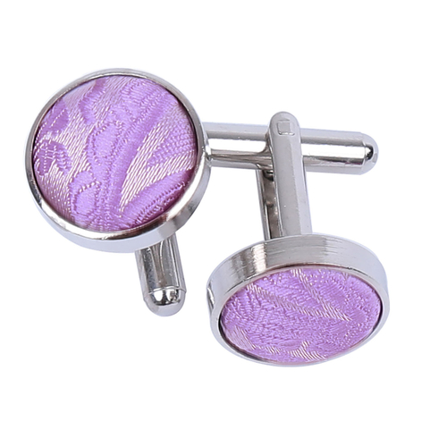 Paisley Cufflinks - Lilac