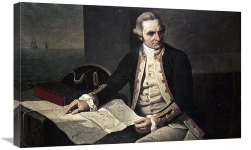 Global Gallery GCS-277261-30-142 30 in. Captain James Cook Art Print -