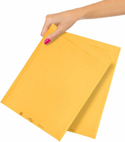 Pack of 10 Gold Kraft Bubble Padded Envelopes 14.25 x 19 Kraft Bubble