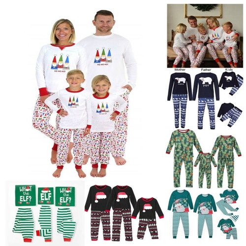 New 2019 Christmas Family Clothes Pyjamas Set PJs