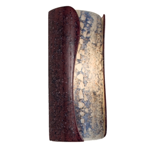 A19 RE120-PJ-MSH reFusion Lava Wall Sconce Plum Jam and Multi Sapphire