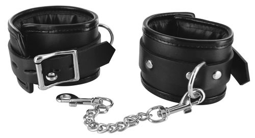 Locking Padded Wrist Cuffs W/chain