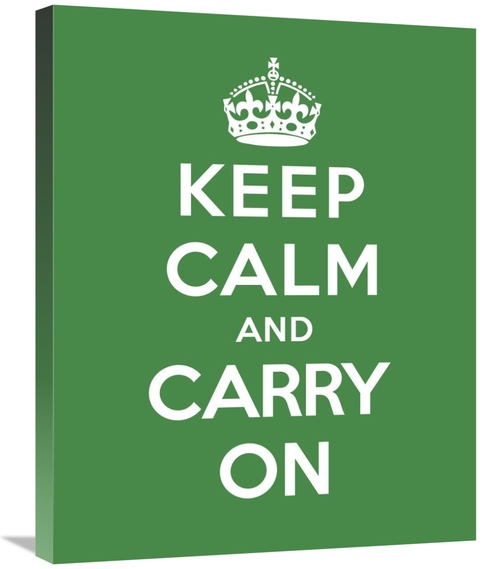 Global Gallery GCS-371968-2228-142 22 x 28 in. Keep Calm & Carry on - 