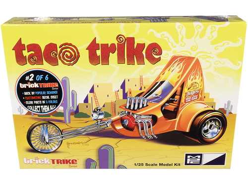 Skill 2 Model Kit Taco Trike \Trick Trikes\" Series 1/25 Scale Model