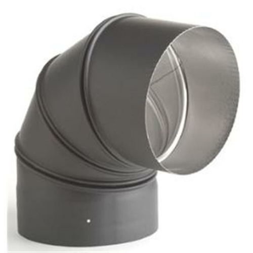 Selkirk Corporation 2814AB 8 Inch  Heat-fab 22-ga Welded Black Stovepi