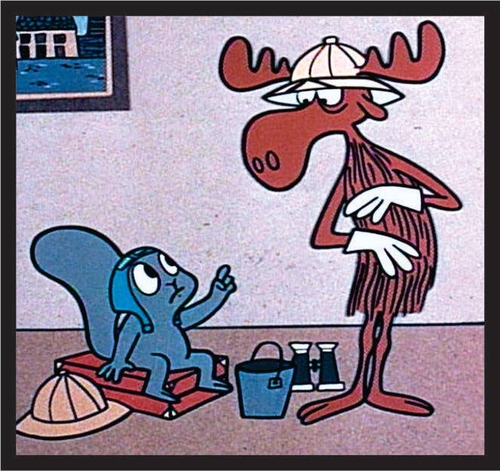 3 Inch Cloth  Patch Rocky And Bullwinkle