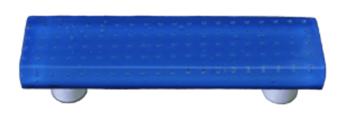 Hot Knobs HK1208-PA Bubbles Egyptian Blue Rectangle Glass Cabinet Pull
