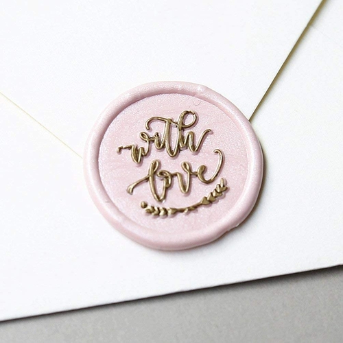 “ with Love ” Signature Design Wax Seal Stamp for Wedding