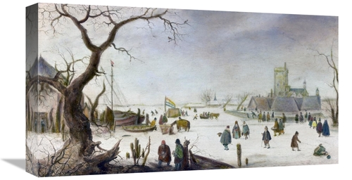 Global Gallery GCS-276582-22-142 22 in. Winter Pleasure Art Print - He