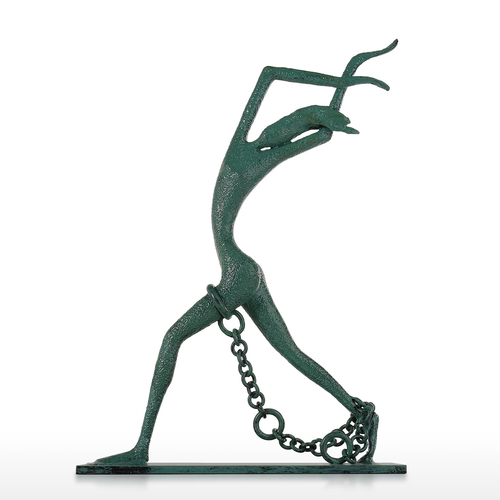 Art Decor Abstract Iron Casting Sculpture Bounded