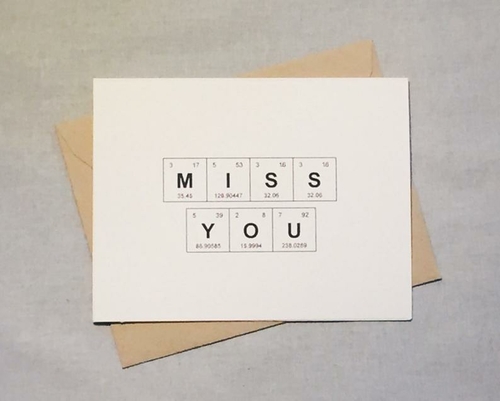 Miss You Sentimental Elements Card