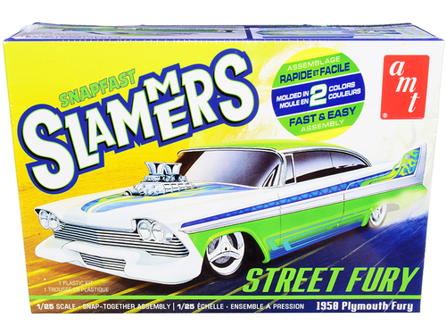 Skill 1 Snap Model Kit 1958 Plymouth Street Fury \Slammers\" 1/25
