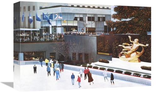 Global Gallery GCS-398709-1218-142 12 x 18 in. Rockefeller Center Art 