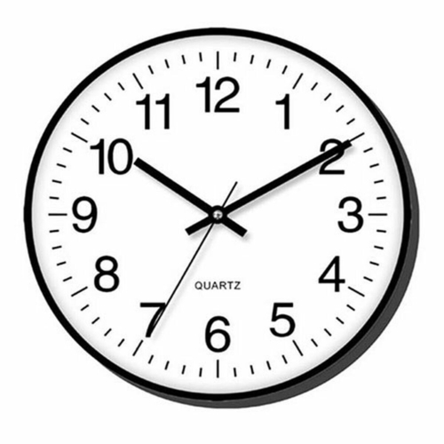 Wall Clock Timemark Black (30 x 30 cm)