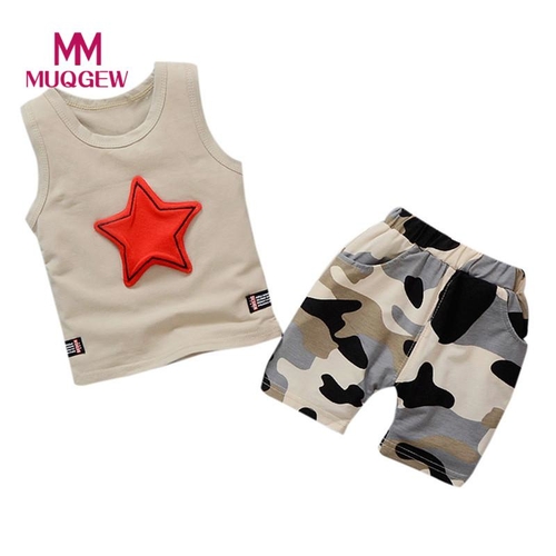 2pcs Baby Boys Girls Summer Clothes Set