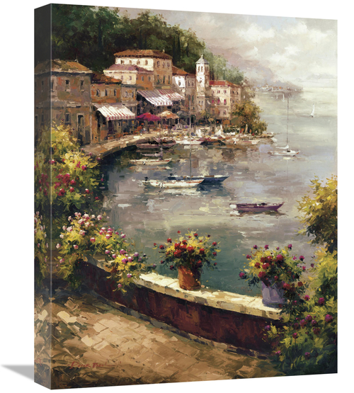 Global Gallery GCS-120643-1620-142 16 x 20 in. Italian Harbor Art Prin