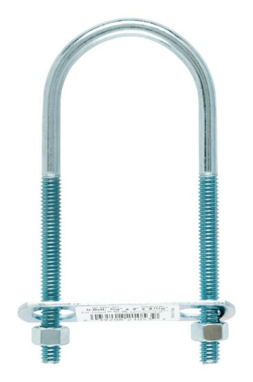 Hampton 02-3451-317 U-Bolt Zince  0.312 x 2 x 4.69 in. - 