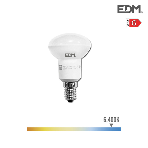 LED lamp EDM Reflector G 5 W E14 350 lm Ø 4,5 x 8 cm (6400 K)