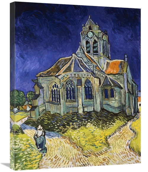 Global Gallery GCS-281619-30-142 30 in. The Church at Auvers Art Print