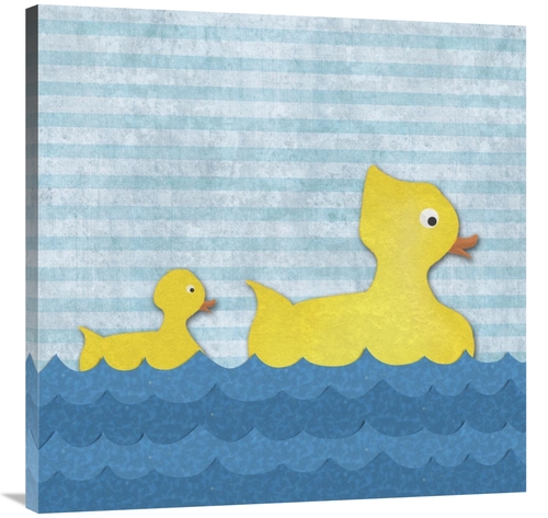 Global Gallery GCS-388516-3636-142 36 x 36 in. Ducks - Mother Duck wit