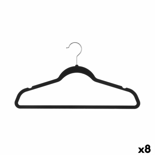 Hangers 5five Black Felt 8 Units (45,5 x 23 cm)