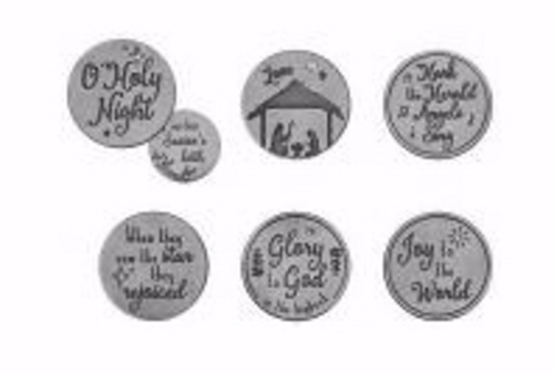 AngelStar 161485 Pocket Token Assortment Christmas - 36 Piece