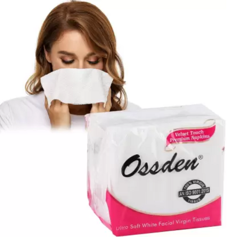 Best Quality Facial tissues 80 Tissues Packet 160 Tissue WHITE Pack Of