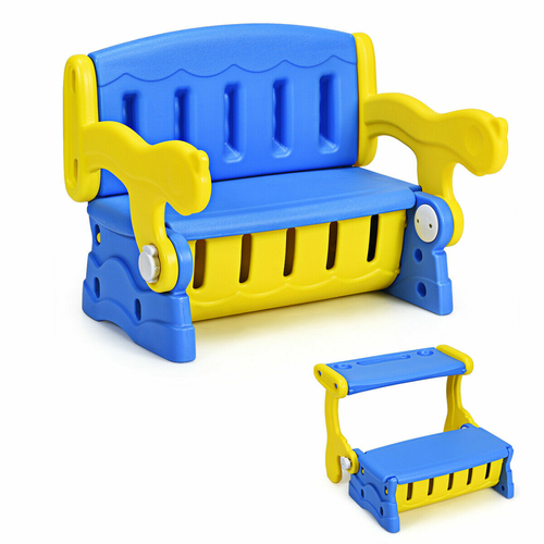 3-in-1 Multifunction Children's convertible Bench, Desk with Storage