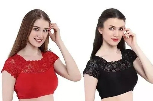 Women's & Girls' Solid Ribbed Slim Fit Crop Tank Top Combo Of  red &