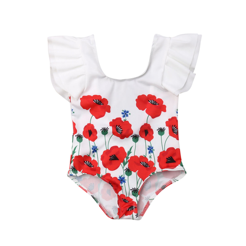 Baby Girls Toddler Kid Floral Swimwear Swimsuit