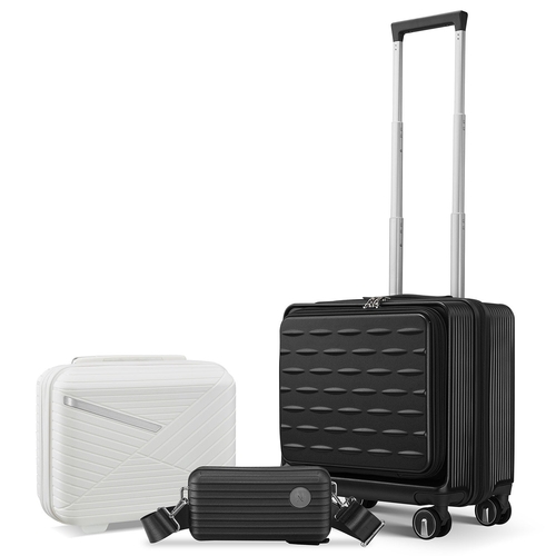 18" Carry On Luggage with Front Open Door &Laptop Interlayer, Hard