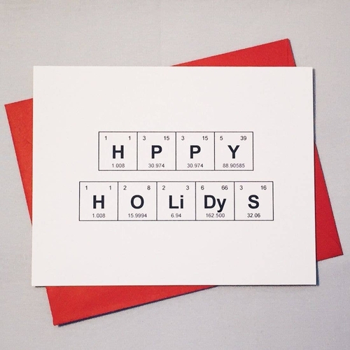 Happy Holidays Sentimental Elements Card