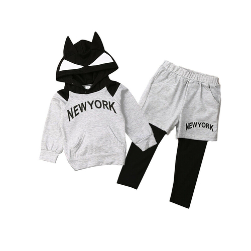 1 5Y Infant Baby Boy Kid Clothes Sets Letter Print