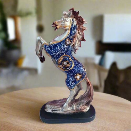 ALiLa Jumping Horse in Antique Designer Exclusive Showpiece