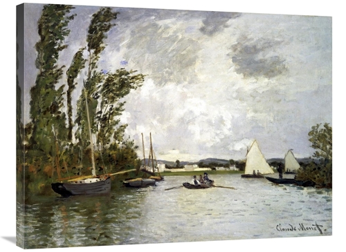 36 in. The Small Branch of the Seine at Argenteuil Art Print - Claude 