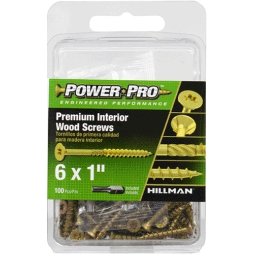 Hillman 5000522 Power Pro No. 8 x 1.63 in. Star Flat Head Bronze Ceram