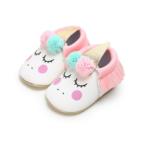 Unicorn baby hot sale moccasins
