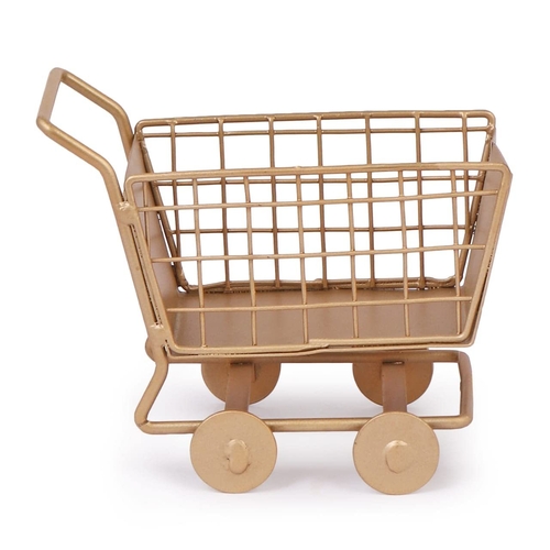 Iron Shopping Cart Shape Platter Trolley for Kitchen & Dinning Table