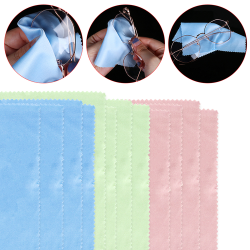 5/10pcs Eyeglasses Wipes Microfibre Fiber Cleaning