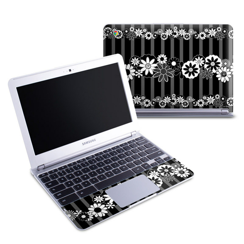 DecalGirl SCB1-BLKRETRO Samsung 11.6 in. Chromebook Skin - Black Retro