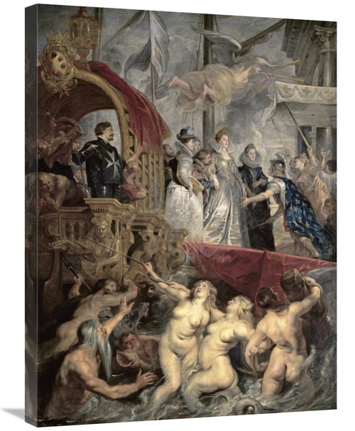 Global Gallery GCS-282783-30-142 30 in. Landing at Marseilles - Life o