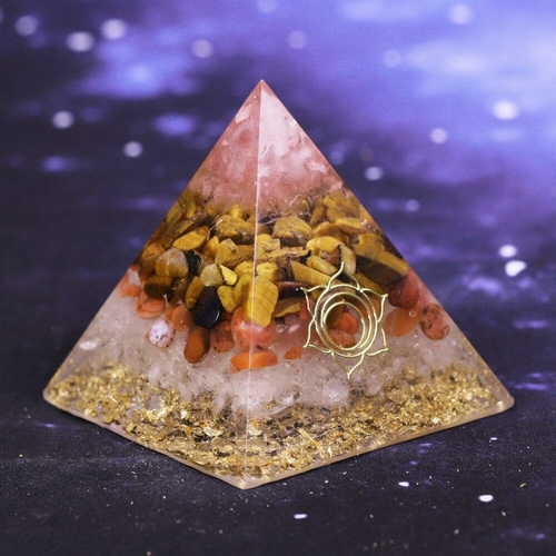 Tiger Eye Crystal For Orgone Pyramid Rose Crystal Energy Generator