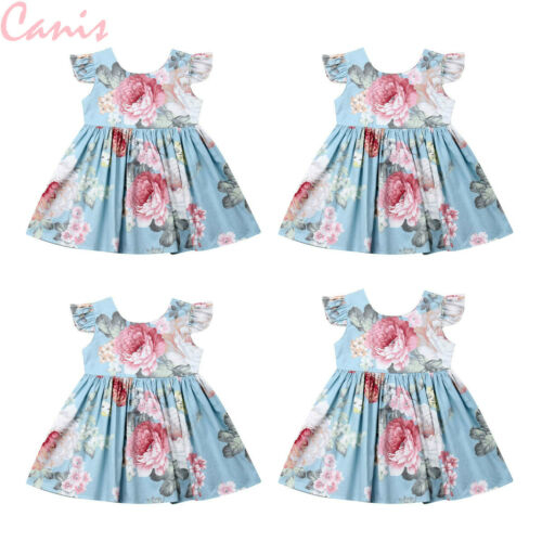 Pudcoco Summer Toddler Baby Kids Girl Floral