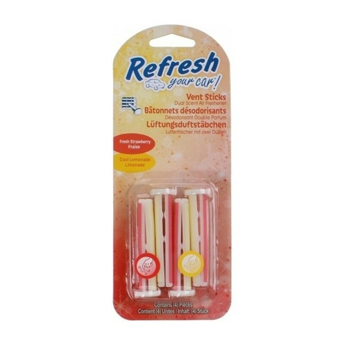 Car Air Freshener California Scents Vent Sticks Strawberry Lemon (2