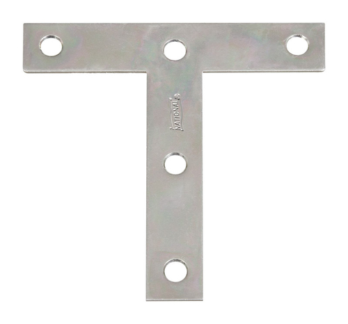 National Manufacturing Sales 5705009 4 x 4 in. Steel Tee Plate, Zi