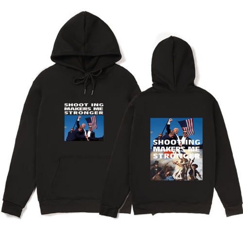 DONALD TRUMP ASSASSINATION SHIRT HOODY