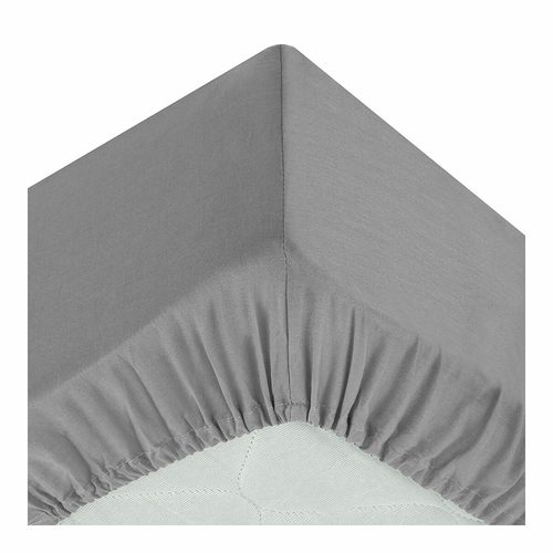 Fitted bottom sheet Atmosphera Grey (90 x 190 cm)