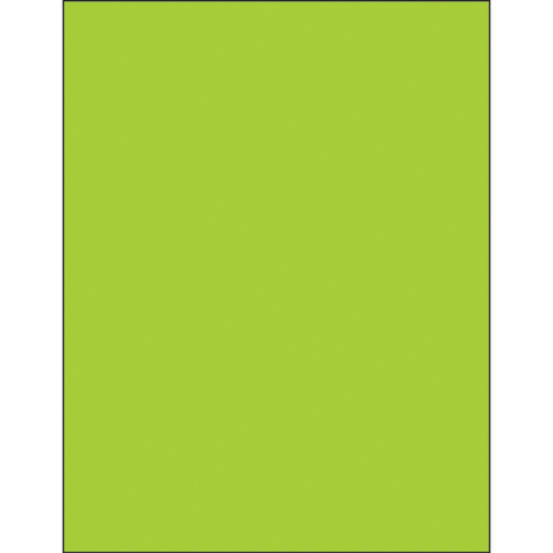 Box Partners LL185GN 8.5 x 11 in. Fluorescent Green Rectangle Laser La