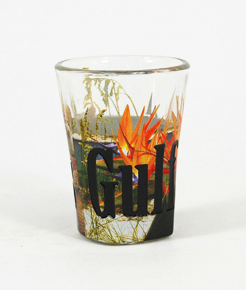 Americaware SGGFS01 Gulf Shores Full Color Etched Shot Glass