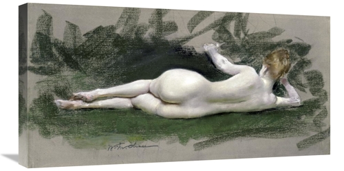Global Gallery GCS-281879-30-142 30 in. Reclining Nude Art Print - Wil